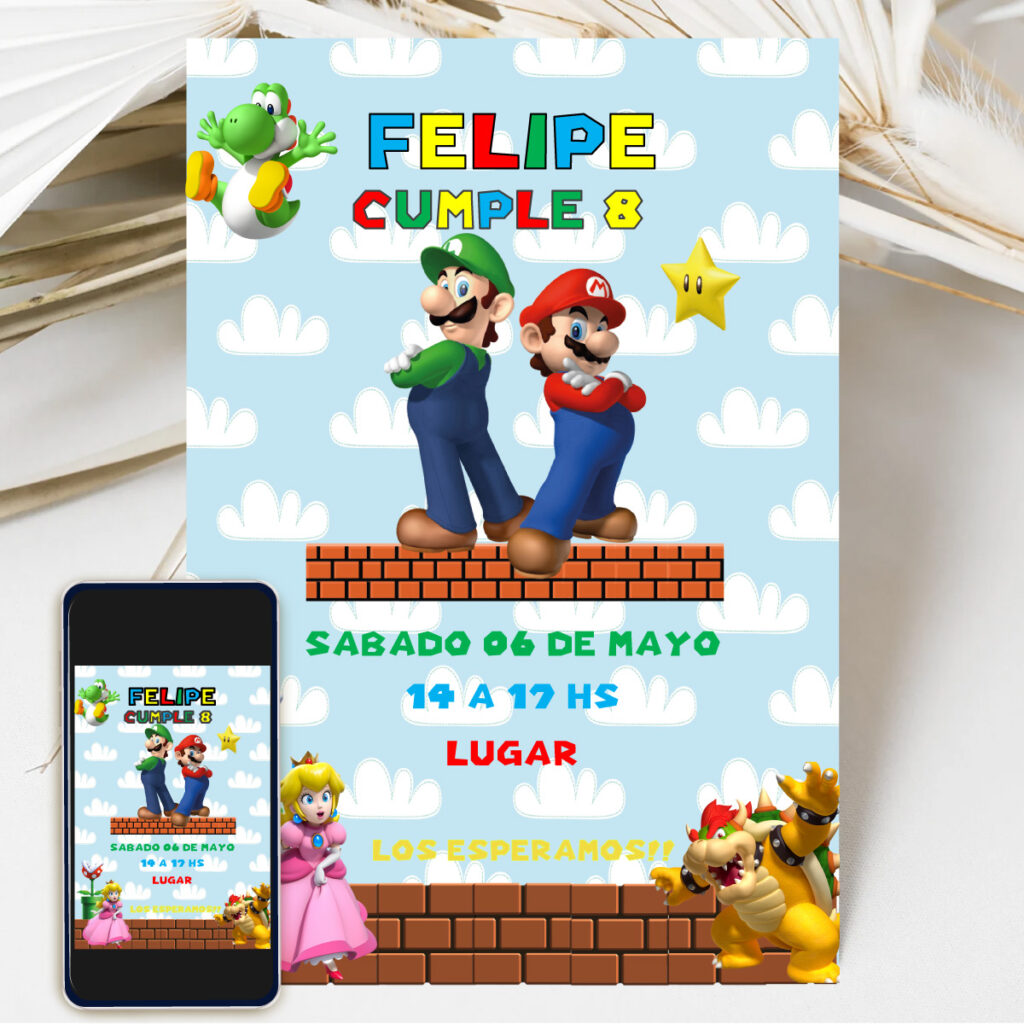 Kit Imprimible Mario Bross