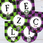 Banderines Editables BeetleJuice