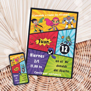 Invitacion Jovenes Titanes