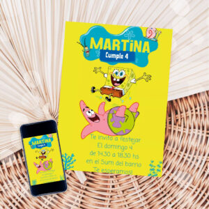 Invitacion Bob Esponja