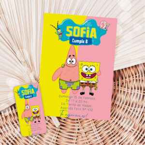 Invitacion Bob Esponja y Patricio Mod2