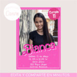 Invitacion Barbie Mod. 3