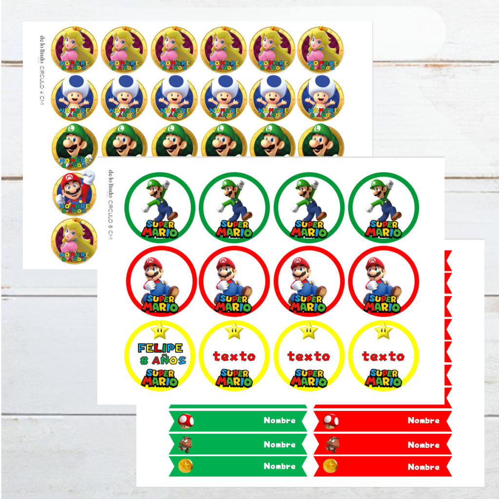 Kit Imprimible Mario Bross