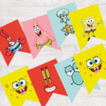 Banderines Editables Bob Esponja
