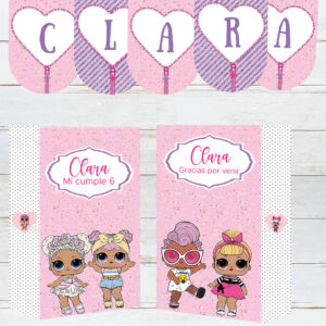 Kit Imprimible Muñecas Lol Surprise