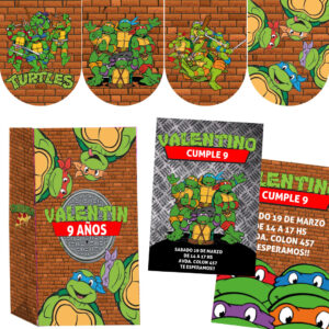 Kit Imprimible Tortugas Ninjas