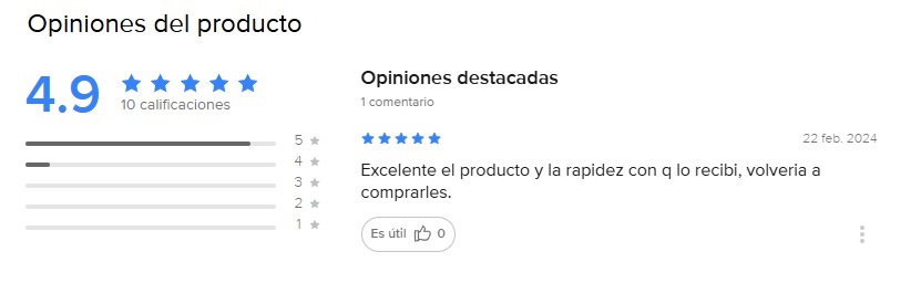 Opiniones de usuarios de Mercado Libre