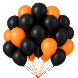 Globo Halloween Naranja y Negro