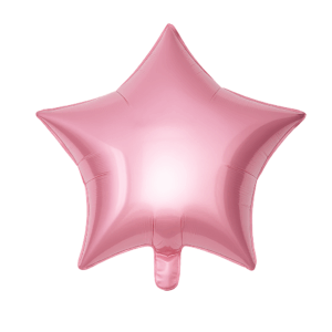 Globo Estrella Metalizada Rosa 23 cm