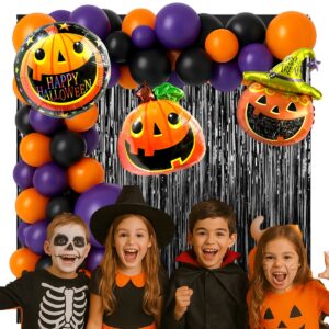 Combo Happy Halloween 100 Art Decoracion Violeta y Negro (copia)