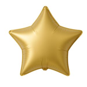 Globo Estrella Dorado Satinado 45 cm