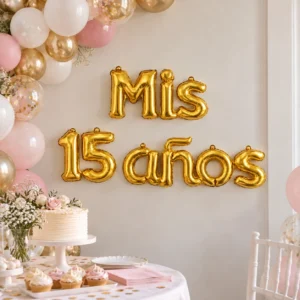 GLOBO MIS 15 AÑOS DORADO