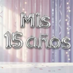 GLOBO MIS 15 AÑOS PLATEADO