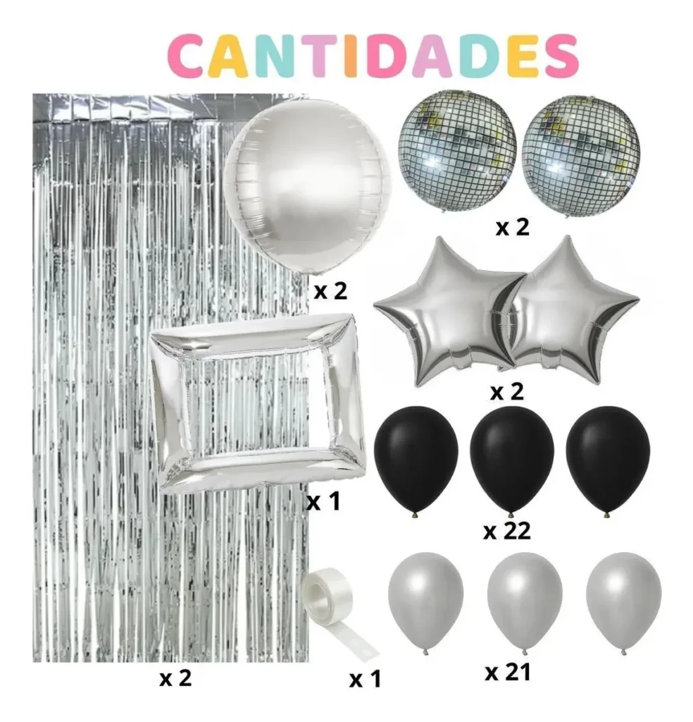 COMBO DISCO PLATEADO