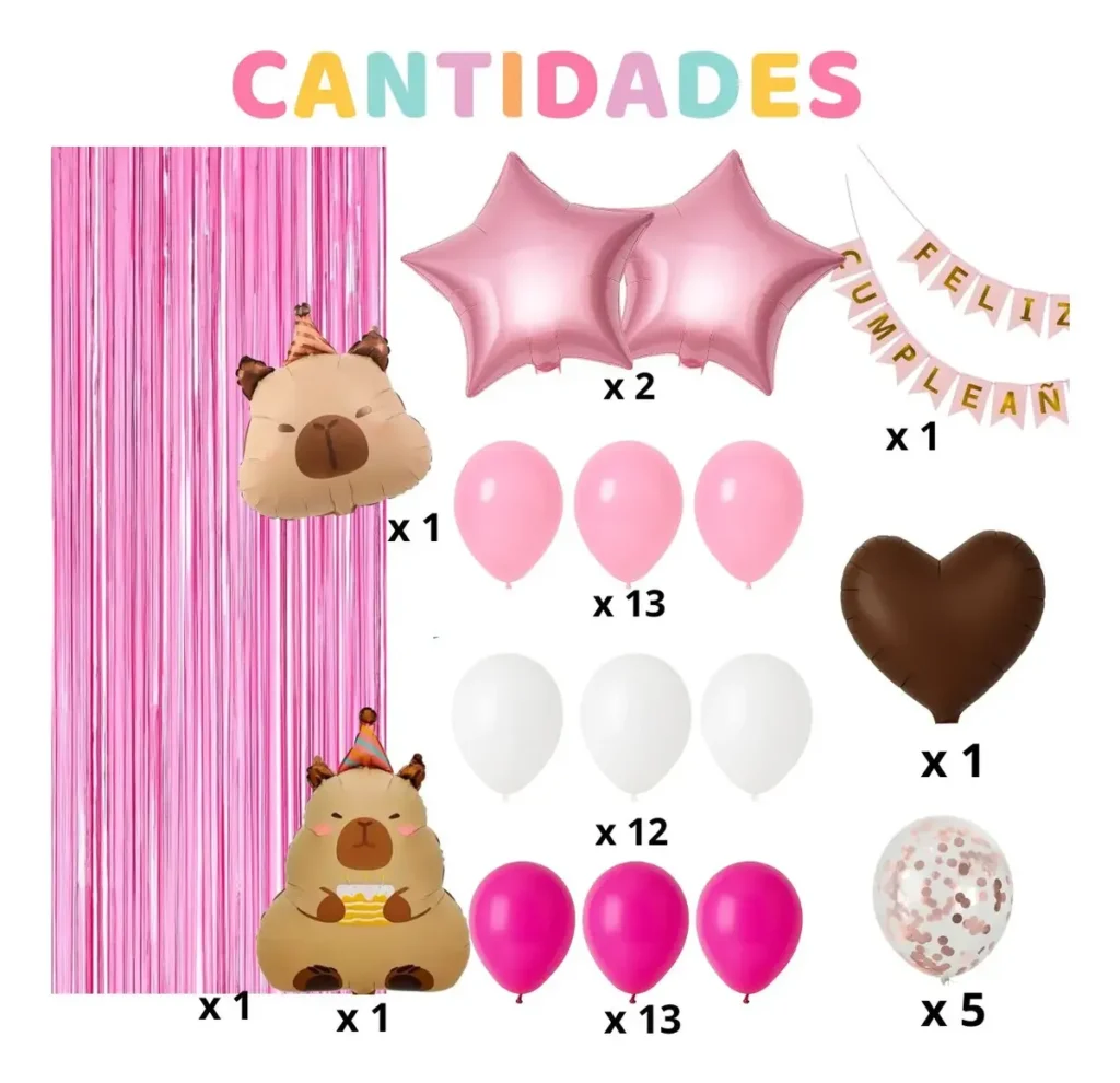 COMBO CAPIBARA ROSA
