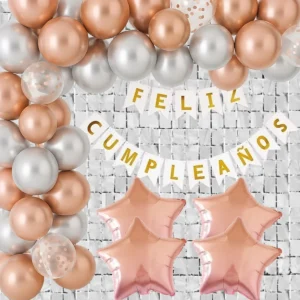 COMBO SHIMMER PLATEADO Y ROSE GOLD