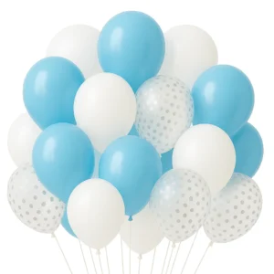 SET 20 GLOBOS CELESTE