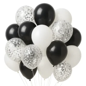 SET 20 GLOBOS NEGRO
