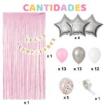 50 ART ROSA Y PLATEADO