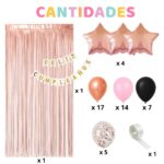 50 ART GOLD ROSE, ROSA Y NEGRO